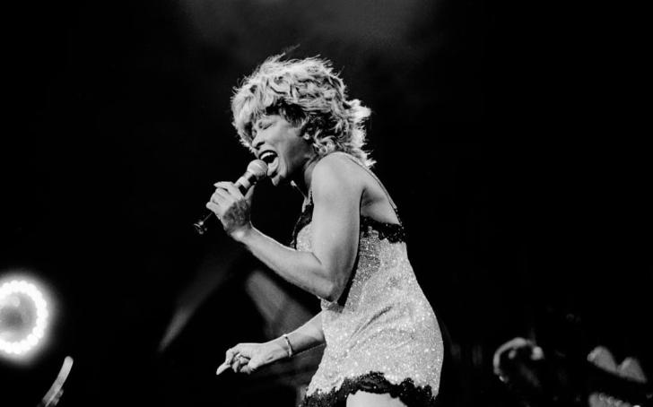 American R&B and Pop singer Tina Turner performs onstage at the World Music Theater, Tinley Park, Illinois, June 28, 1997. (Photo by Paul Natkin/Getty Images)